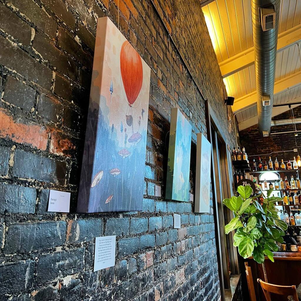 New art is up for the month of May! 🖼️ 
•
Come enjoy the many pieces from Mary Litwiller in a show named, “Joy in the Little Things.”
•
All pieces are available for purchase in-store and online at thecongregationdetroit.com. instagr.am/p/Crd1z34LZ3B/