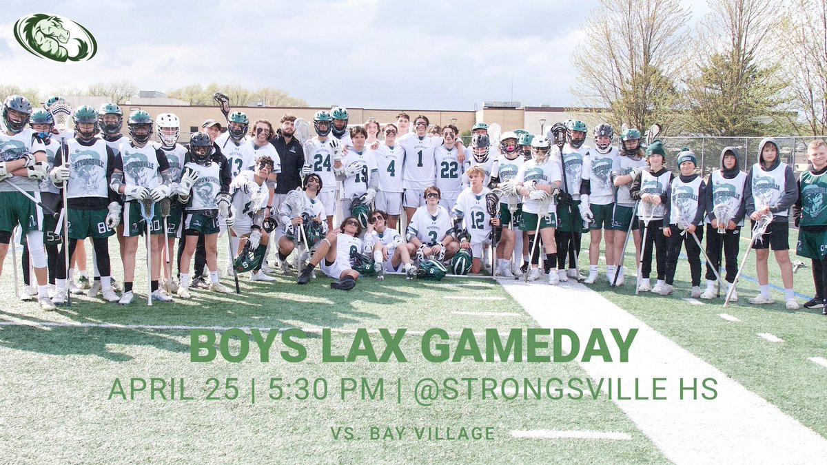 Come out and support your boys at home as they look to get back to back wins!! 🥍🔥 <a href="/scsmustangs/">Mustang Athletics</a> <a href="/SHS_Stampede/">SHS Stampede™</a> <a href="/svilleboyslax/">Strongsville Boys Lacrosse</a>