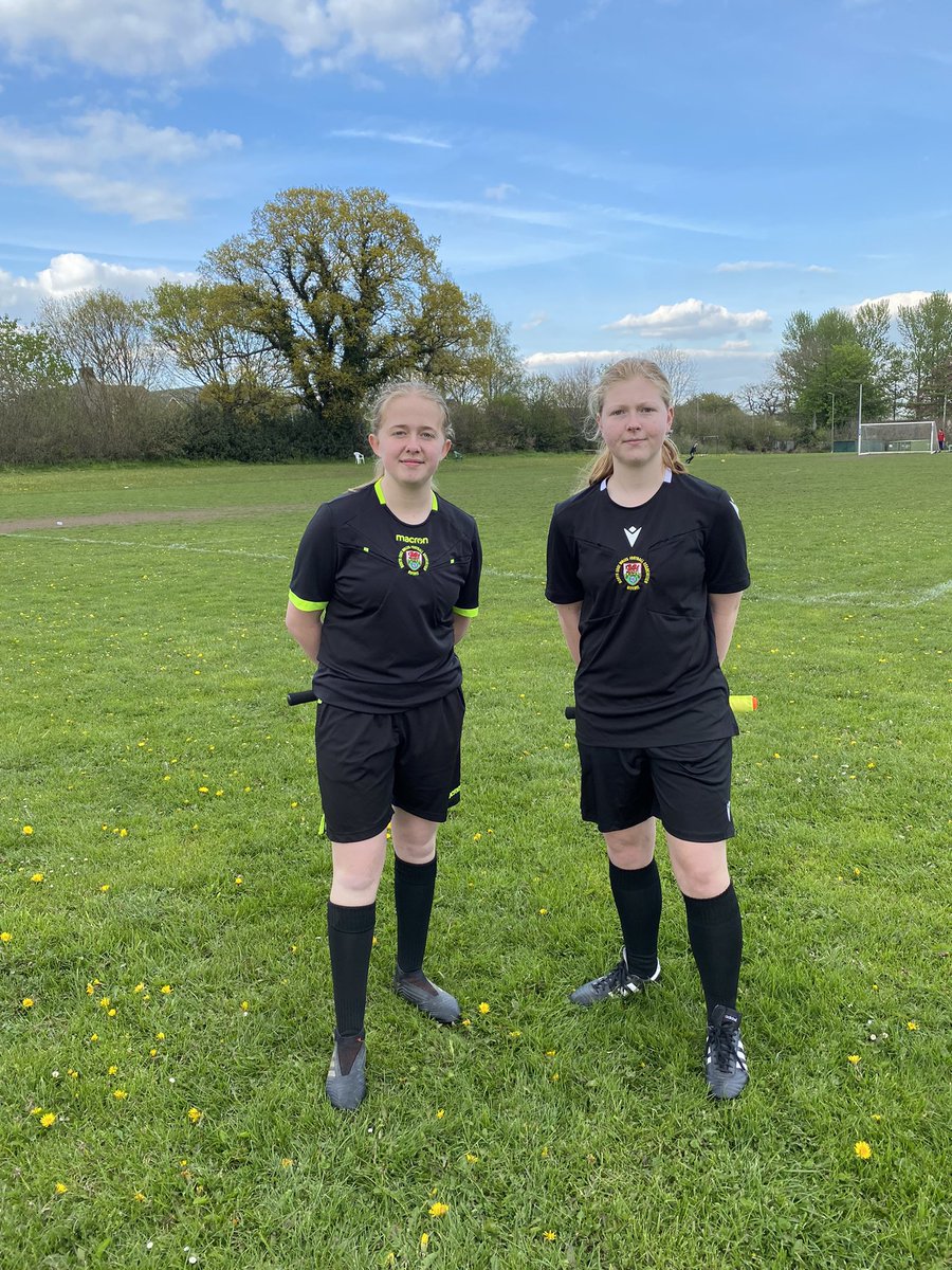 corwenjuniorsfc's tweet photo. 2 of our u17 girls, Meg &amp; Lowri on the line for u15 league cup semi final Brickfield v Ruthin tonight https://t.co/9BAoDwJRar