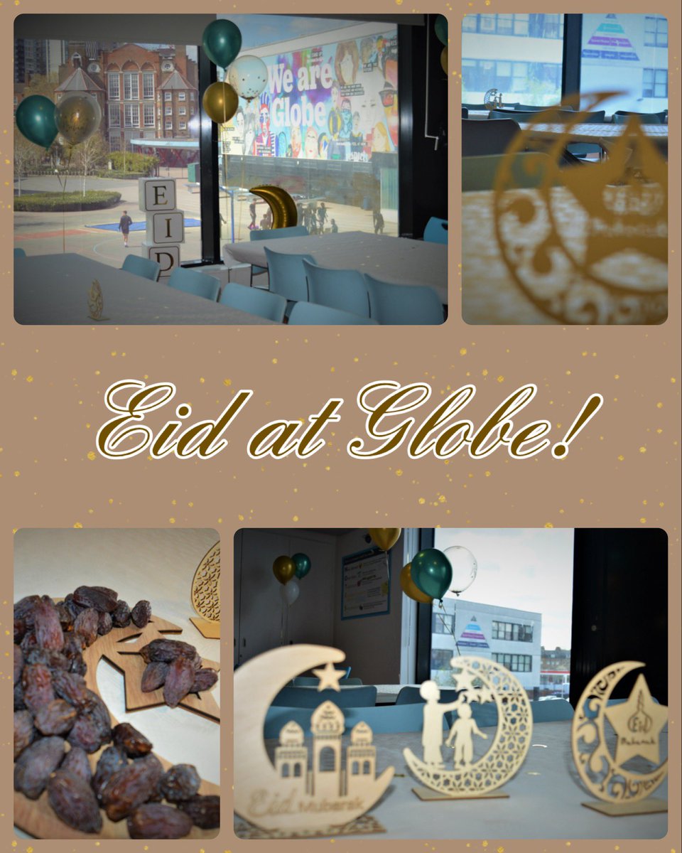 ArkGlobeAcademy's tweet photo. Lunch today was a host of treats to celebrate Eid at Globe! Students and staff together decorated the commons and displayed the British Values of embracing diversity and inclusion.
#globecommunity #strongertogether #teamglobe @ArkGlobeAcademy @ArkSchools @MattJones_Globe https://t.co/NDz6silxXh