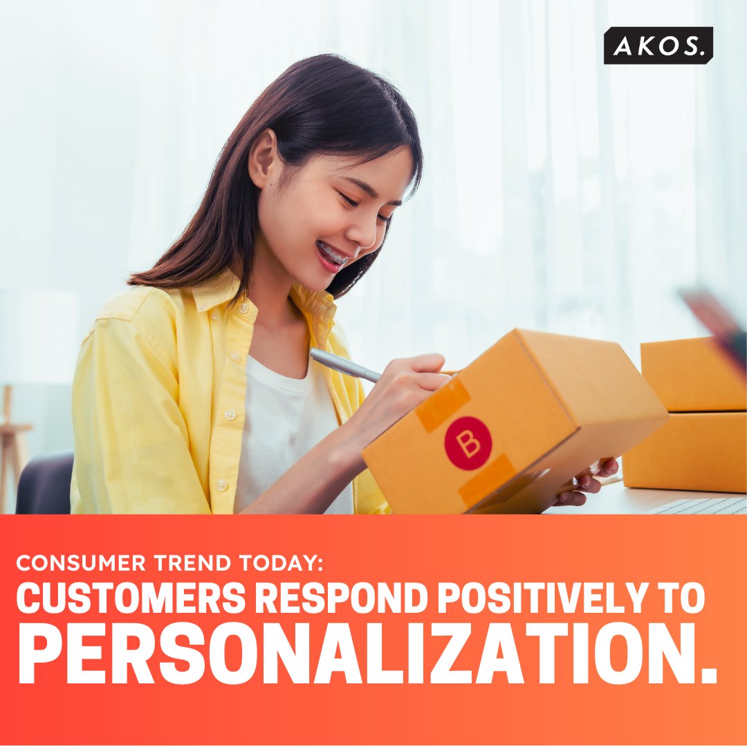 Take the time to personalize your customers' shopping experiences and turn them into repeat buyers! Upscale today. Visit akosweb.com for more info! 
#AKOSinAction #TuesdayTrends