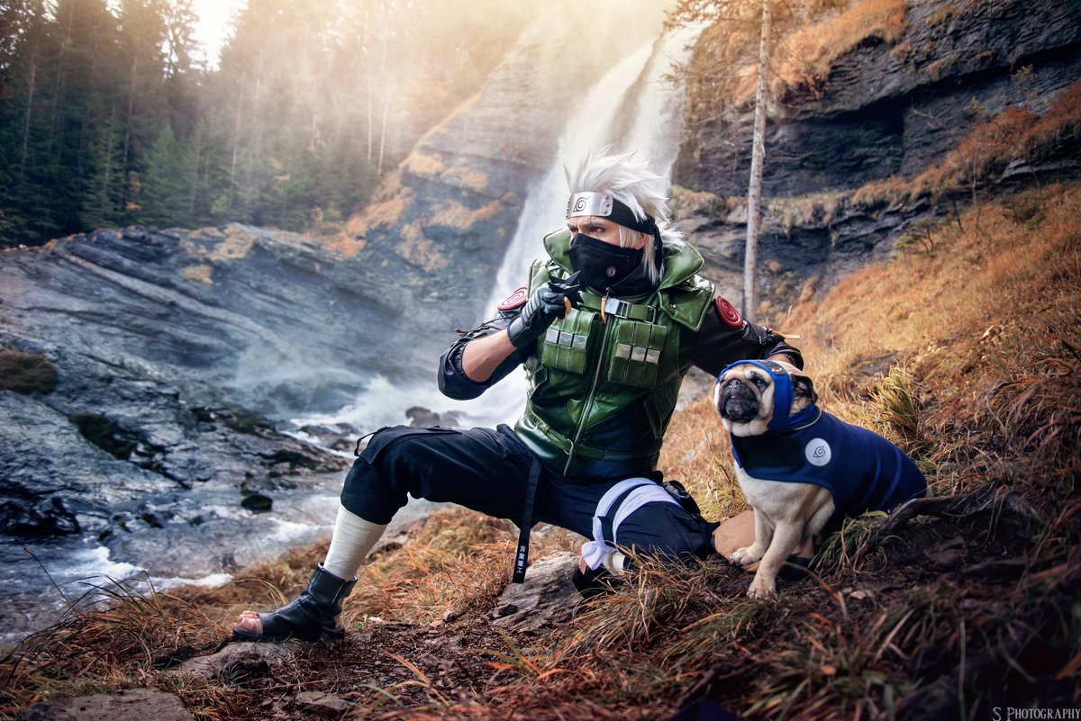 Our Cosplay team Kakashi &amp; Pakkun 
Picture by <a href="/SPhotography_b/">S.Photography</a> ✨💙
#Kakashi #naruto