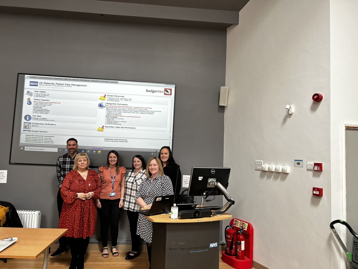 LauraSteMidwife's tweet photo. Super user training at @NTeesHpoolNHSFT with @BadgerNetUK. Really excited to implement BadgerNet in Maternity this year 😊 https://t.co/ADkVLfoR0J