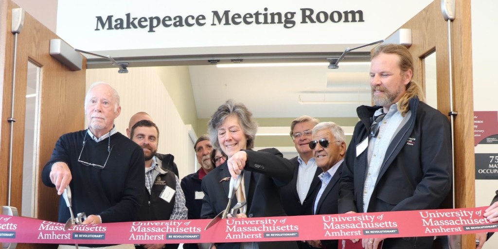 MakepeaceAD's tweet photo. Members of the A.D. Makepeace Company team joined UMass officials at a festive ribbon-cutting ceremony at the newly expanded UMass Cranberry Station. ADM made a significant donation to the project in commemoration of the 100th anniversary of the company's incorporation. https://t.co/JSgSN7RdUI