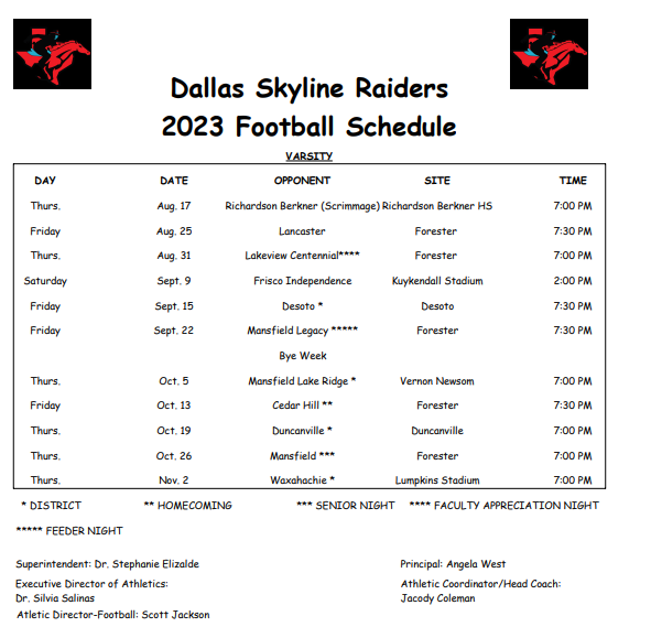 Skyline High School (@skyline_raiders) on Twitter photo 