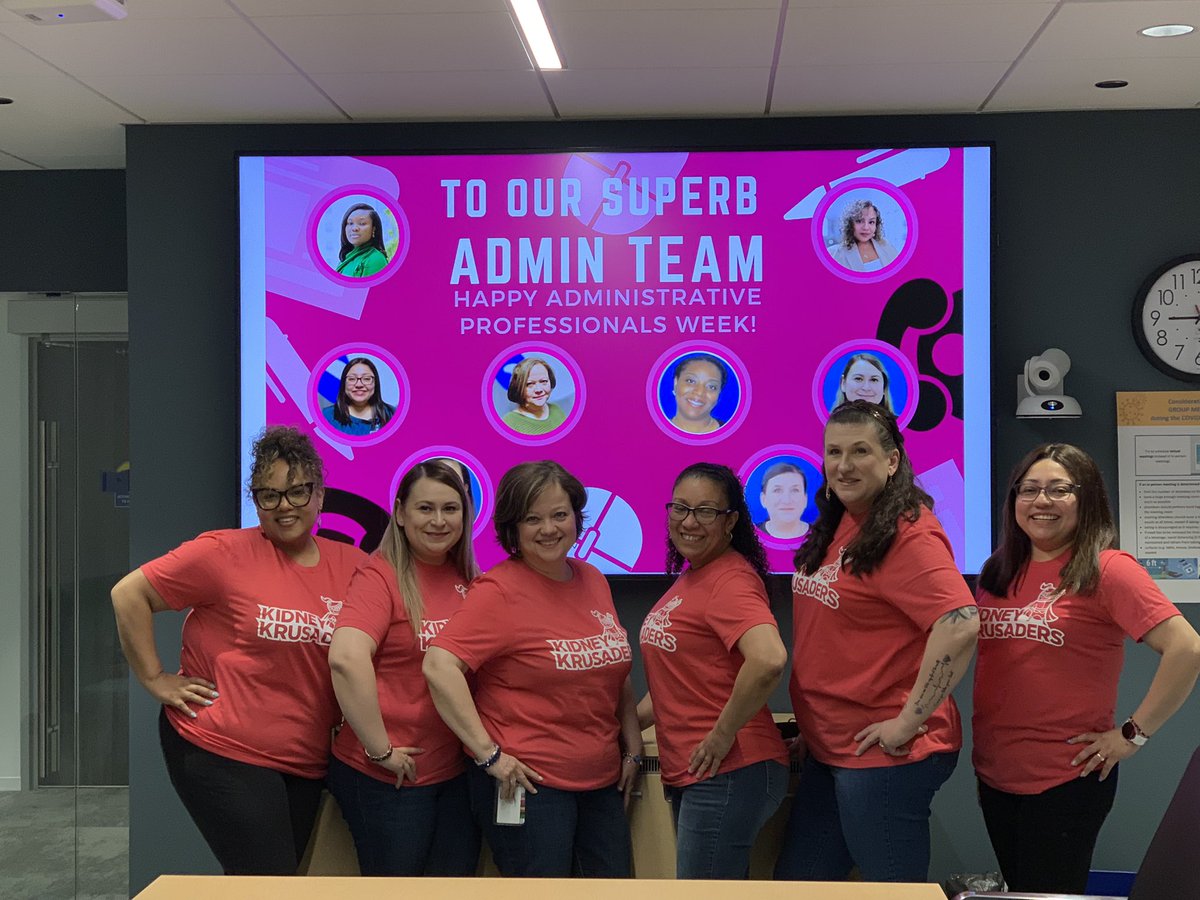 So lucky to work with this amazing team. Happy Administrative Professionals week! @lurie_nu