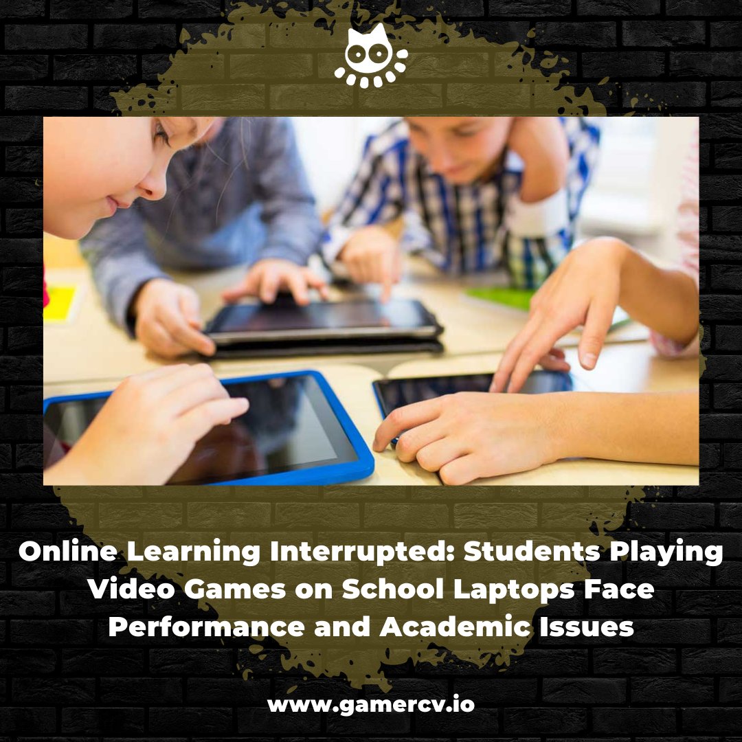 In the Vice article, the attempts of students to play video games on school laptops are discussed. This is lowers the performance of the devices and can lead to students being distracted and missing important class content, potentially leading to failure.

#students #videogames