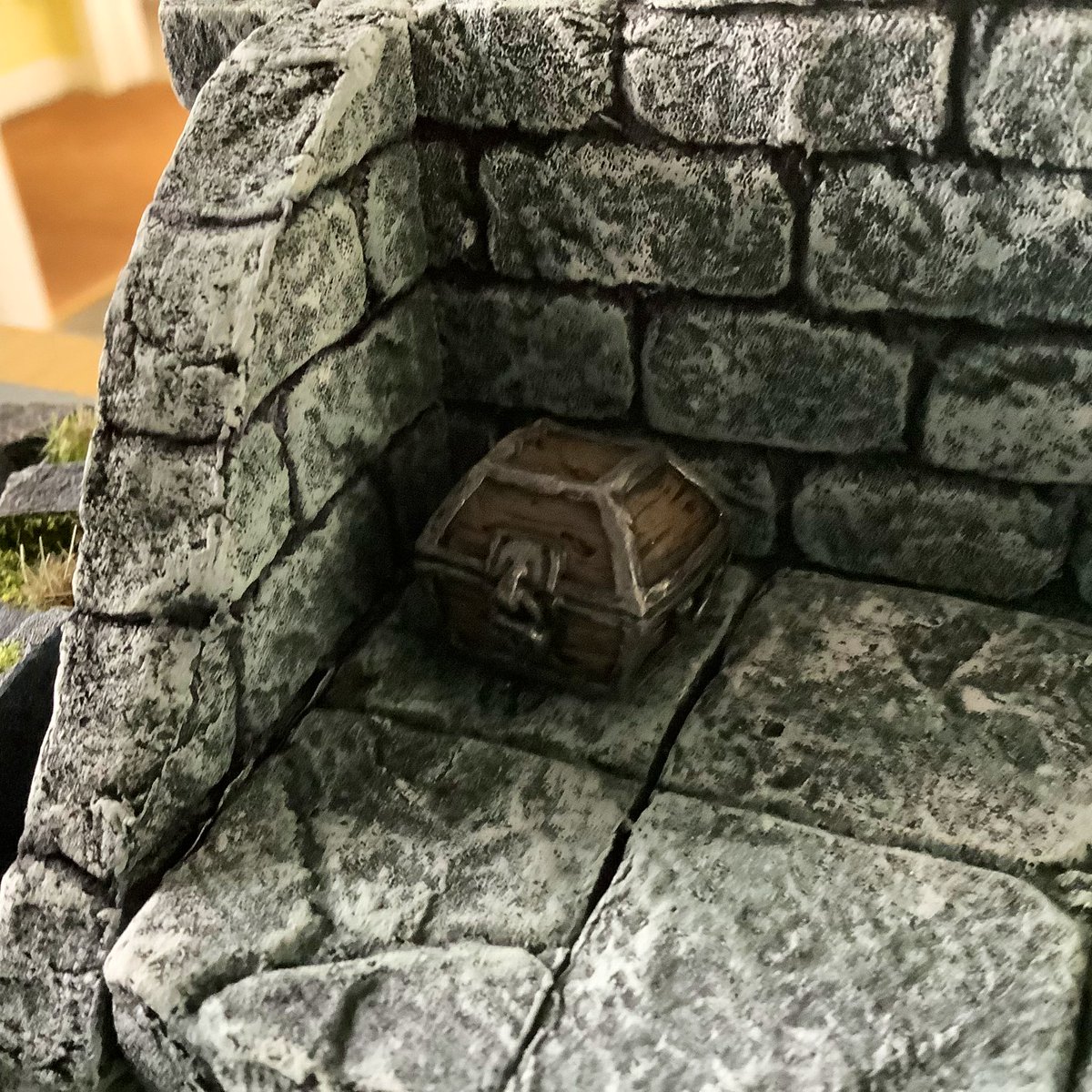 RMZHBC's tweet photo. Game board ready for the next #RangersofShadowdeep #BurningLight scenario. @reapermini Bones giant spiders and @BadSquiddoGames treasure chests … will the heroes last the course ? https://t.co/64vMxuIJGs