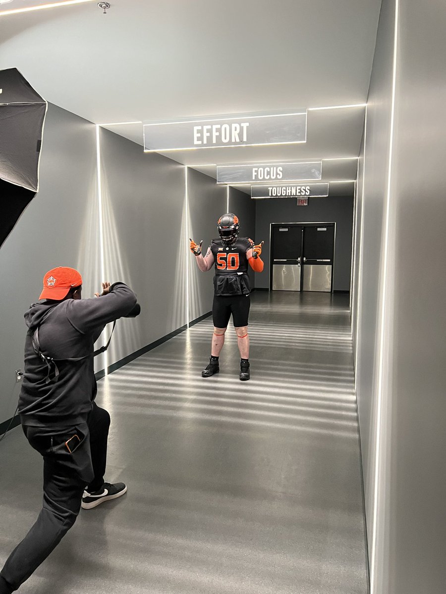 Had a great official visit <a href="/CowboyFB/">OSU Cowboy Football</a> last weekend! Thank you <a href="/CoachGundy/">Mike Gundy</a> for having me to your home for dinner. <a href="/Coach_Dickey/">Charlie Dickey</a> and <a href="/CoachZAllen/">Zach Allen</a> for everything! #gopokes