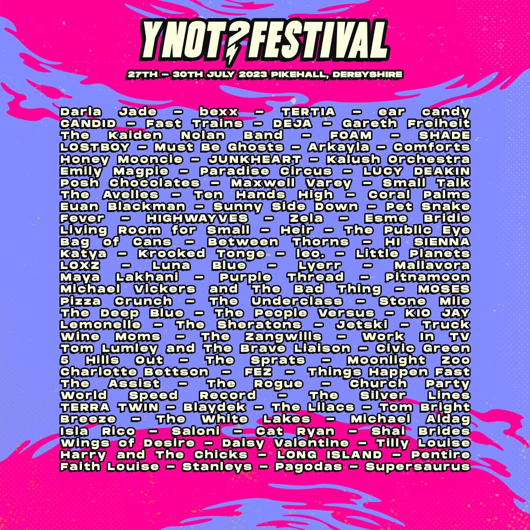 The good people <a href="/ynotfestival/">Y Not Festival ⚡</a> have shortlisted us for this year’s festival. Drop us a vote using the link if you wanna see us there!✌️

ynotfestival.com/band-app-vote