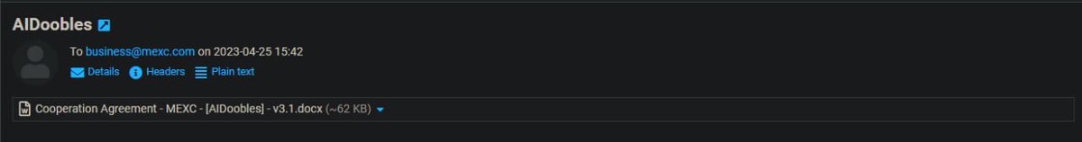 AIDoobles will be listed on MEXC

The fund that team had bought at the beginning and locked will be used for listing MEXC and other exchanges 

Lock link: onlymoons.io/#/locker/arbit…
Wallet address: arbiscan.io/address/0x768b…

#AIDoobles #Arbitrum #freemint #airdrop #meme #ape #NFTdrops