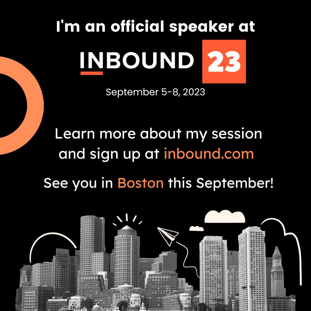 Who's going to <a href="/INBOUND/">INBOUND</a> this year!?! Can't wait to join <a href="/devinemily/">Devin Bramhall</a> on stage to talk about Community 😎

Grab tix to attend all the amazing sessions: inbound.com/agenda