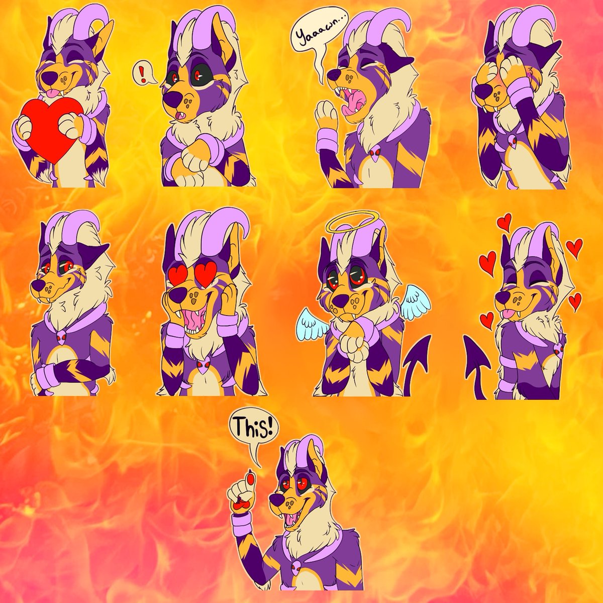 ArcanDoom's tweet photo. Sticker batch #1 of my pokesona, Cynder!

#telegramstickers #furry #fursona #furryfandom #furryart #furryartwork #furryartist https://t.co/JTGsAqDyDm