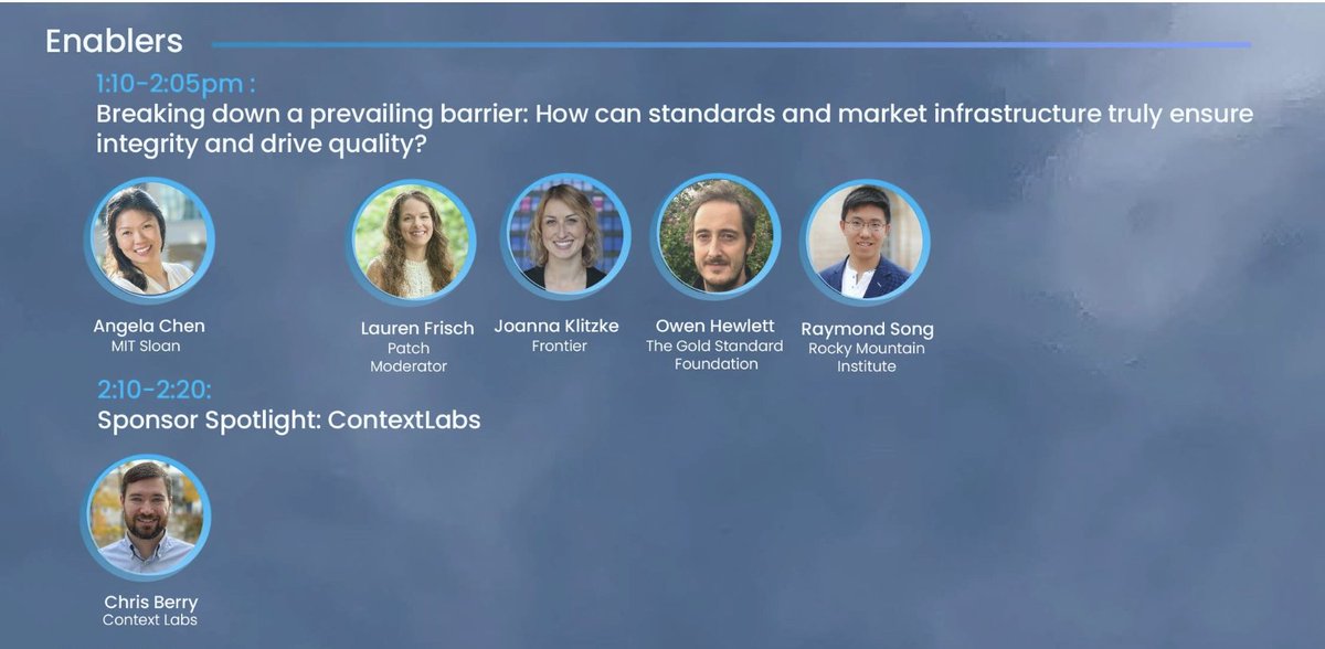 Looking forward to giving a talk on the role standards and institutional infrastructure play in ensuring quality and integrity in carbon markets <a href="/MITSloan/">MIT Sloan School of Management</a>'s sustainability summit this Friday April 28th with a lively panel to follow -- register to tune in sustainabilitysummit.mit.edu/agenda