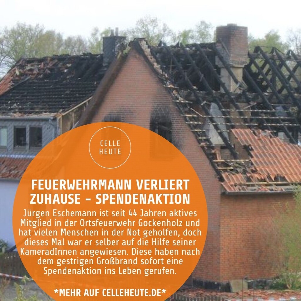CelleHeute's tweet photo. Hilfst du mit?
Feuerwehr Gockenholz
IBAN: DE 56 2579 1635 1582 6430 00
GENODEF1HMN
Volksbank eG Südheide
Verwendungszweck: Spendenaktion Familie Eschemann
#feuer #brand #feuerwehr #haus #wohnung #spende #spendenaktion #schaden #bank #überweisung #hilf… https://t.co/9nVtQ6MVRP https://t.co/egq9QTEEs1