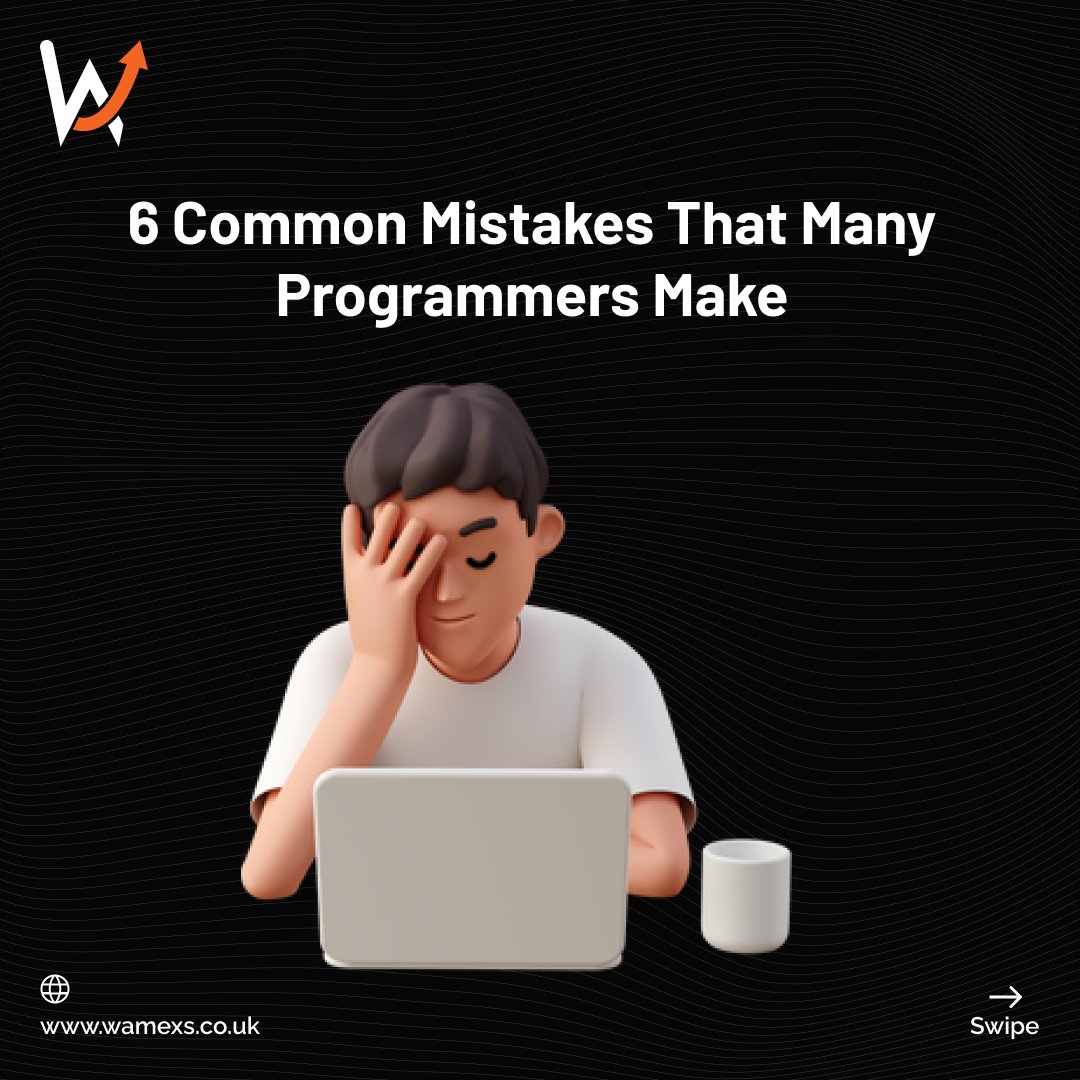 wamexsuk's tweet image. Learn from others' mistakes! Here are 6 common programming mistakes to avoid.
#programmermistakes #codingerrors #programmingfails #avoidmistakes #programmerlife #codinglife #techcommunity #programmingtips #codingadvice #programmerproblems