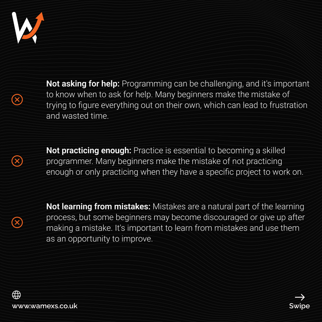wamexsuk's tweet image. Learn from others' mistakes! Here are 6 common programming mistakes to avoid.
#programmermistakes #codingerrors #programmingfails #avoidmistakes #programmerlife #codinglife #techcommunity #programmingtips #codingadvice #programmerproblems