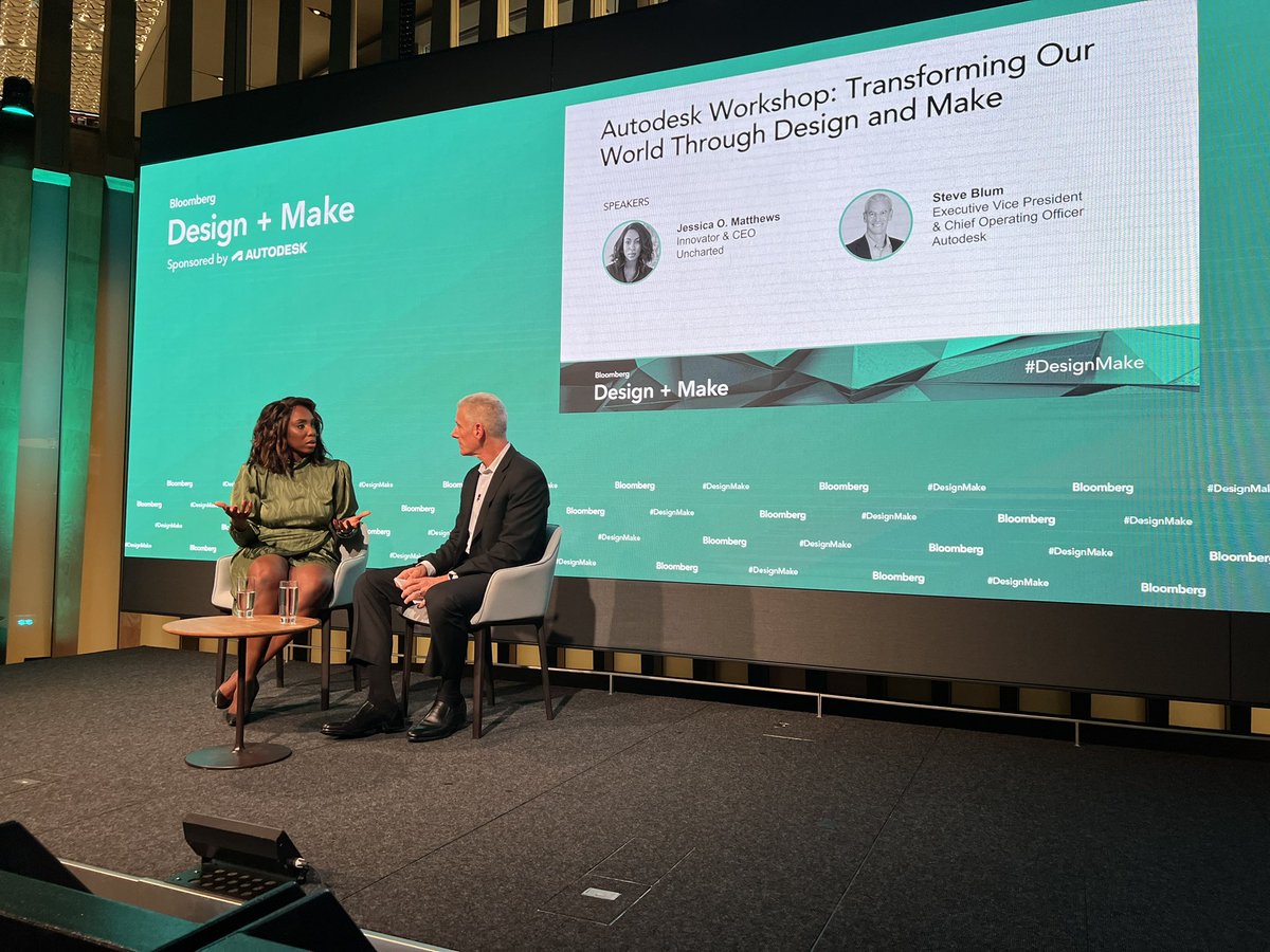 andrew_anagnost's tweet image. Inspirational conversation with Jessica Matthews. #designmake