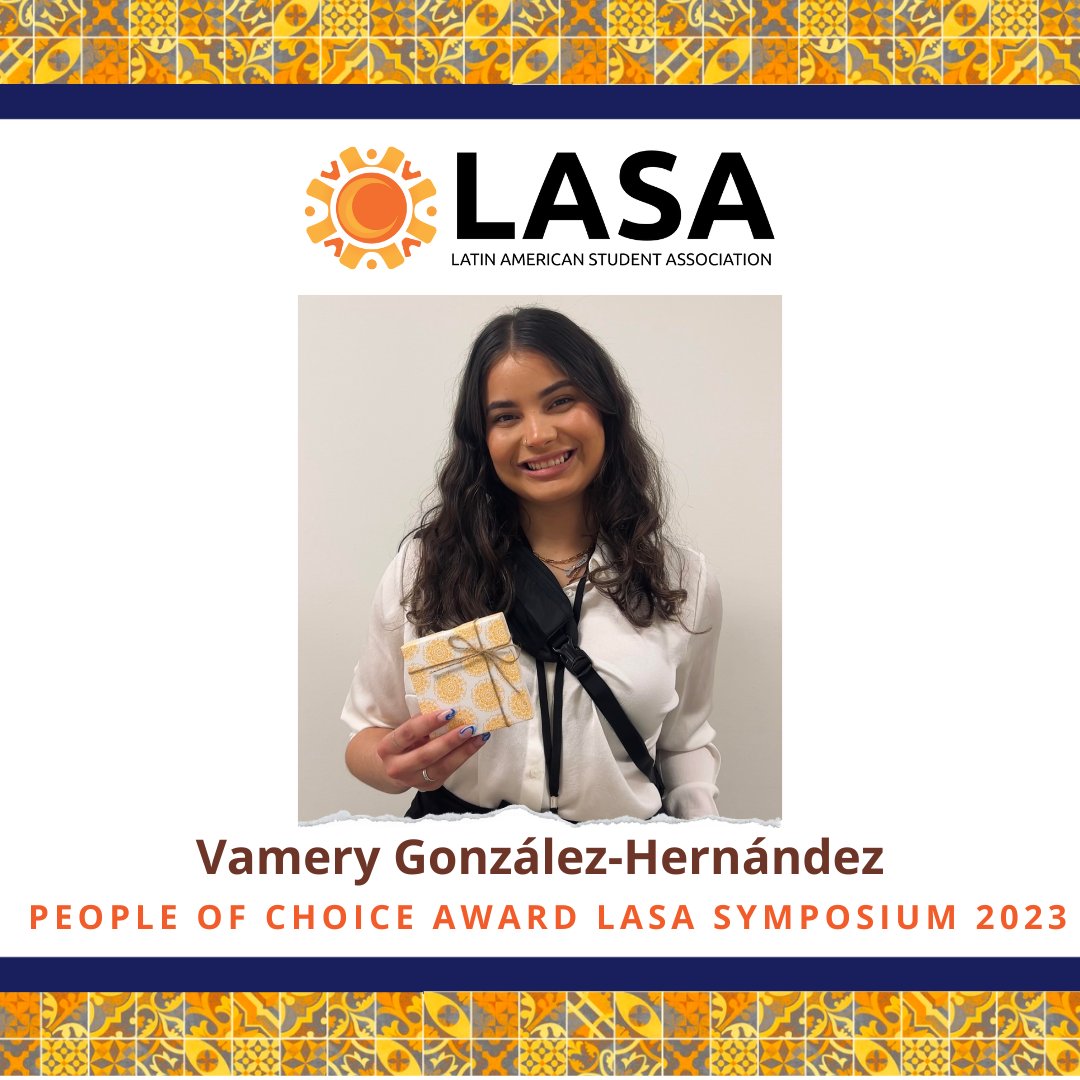 lasancsu's tweet photo. The winner of the People of Choice Award of the 10th Latin American Research Symposium goes to Vamery Gonzalez-Hernandez from the Department of Applied Ecology!  

Huge congratulations to Vamery for this well-deserved honor! https://t.co/9ReSEmCSAk