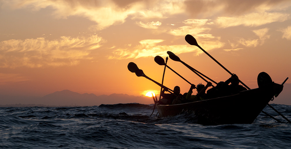 Chumash &amp; their ancestors lived on the northern Channel Islands for over 13,000 years. The traditional tomol crossing and arrival to Limuw, represents a pilgrimage for the Chumash people, and an opportunity for sharing Chumash culture and history. Photo/Robert Schwemmer