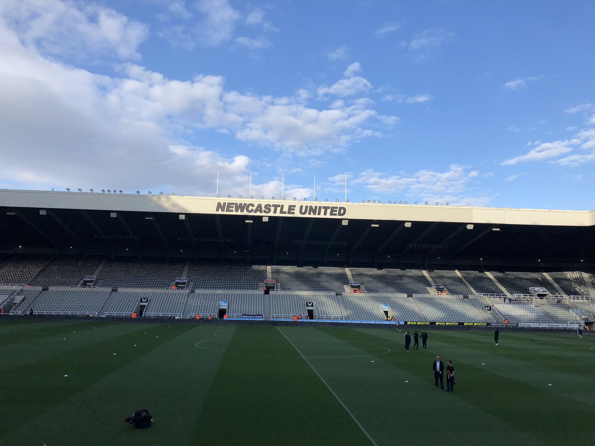 Here at St James’ Park ready to cover the Northumberland Senior Cup Final between Morpeth Town and Blyth Spartans, with KO at 7:30. Match report to follow later tonight! #UpThePeth