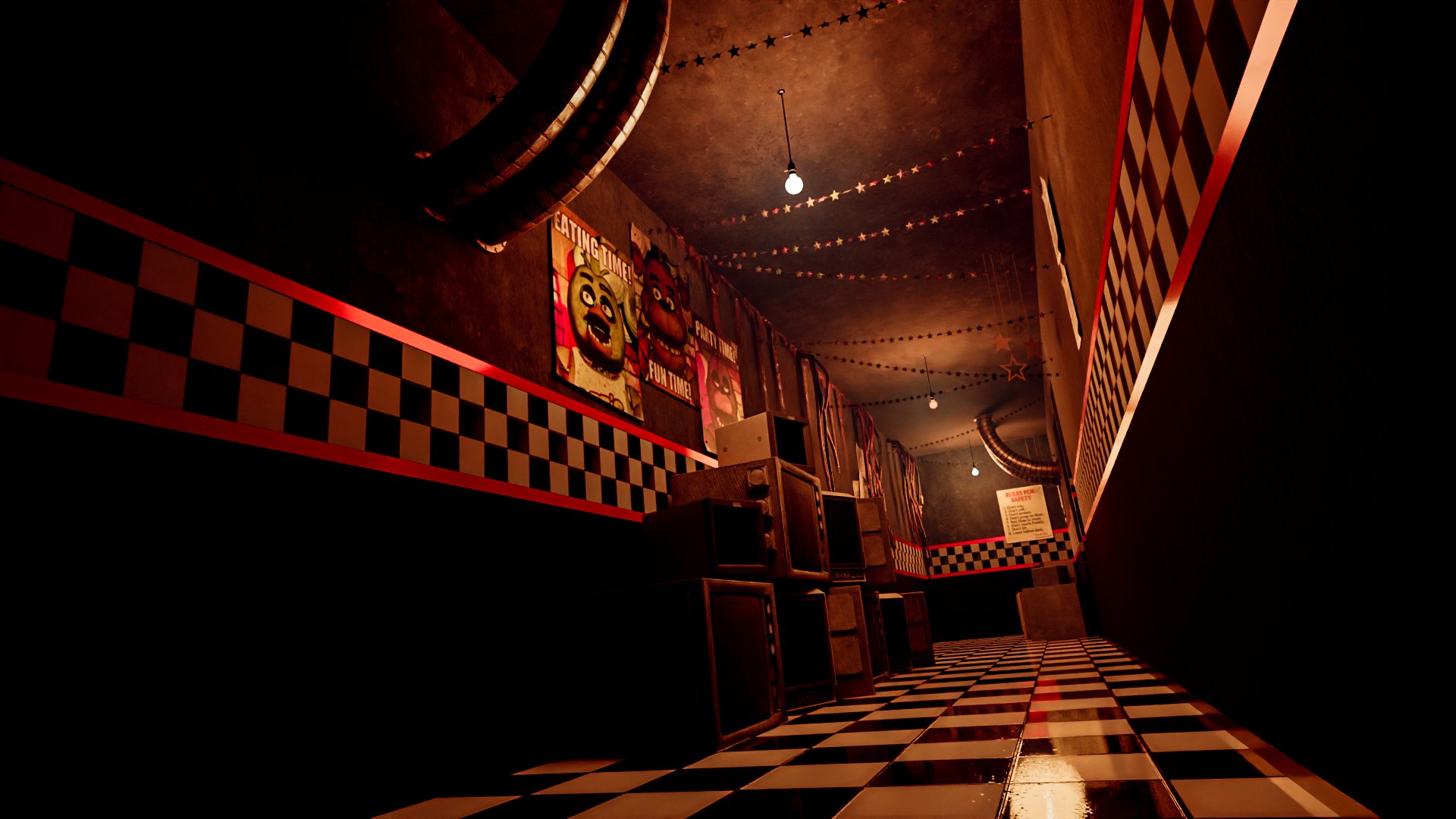 BUSTERS on X: FNAF 1 HW Map Remake Release! (More Images below) Made in  Blender 3.5 Originally ported by @WGug4_2 and fixed by @LukaszBorges and  then edited by me. Extra Assets used