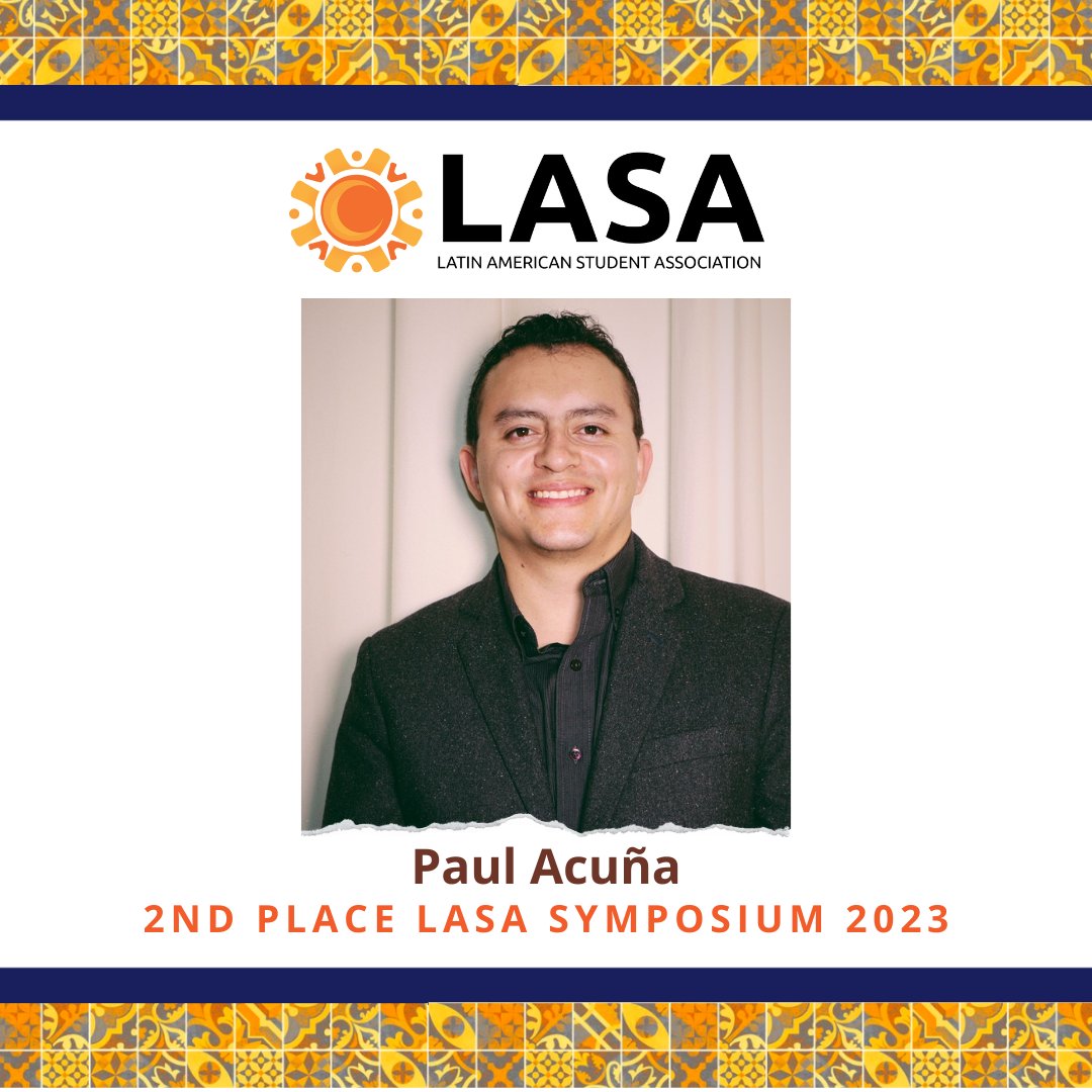 lasancsu's tweet photo. We are excited to announce that Paul Acuna from the Department of Civil, Construction, and Environmental Engineering just won second place in our 10th Latin American Research Symposium - 3 Minutes Talk Edition! 

Paul big congratulations for this outstanding accomplishment! https://t.co/XqlWoNKiN2