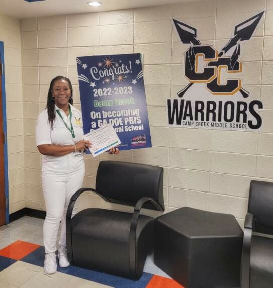 Signed, sealed, delivered!👏🏾👏🏾👏🏾 Congratulations Warriors your State PBIS recognition of Operational for SY22. <a href="/fcspbis/">FCSPBIS</a> <a href="/FCSSuptLooney/">Dr. Mike Looney (Official Acct)</a> <a href="/CCMPrincipal/">CampCreekMSPrincipal</a> <a href="/CampCreekMiddle/">CampCreekMiddleSchool</a> <a href="/RonMaxwellFCS1/">Ron Maxwell (@FCS)</a>