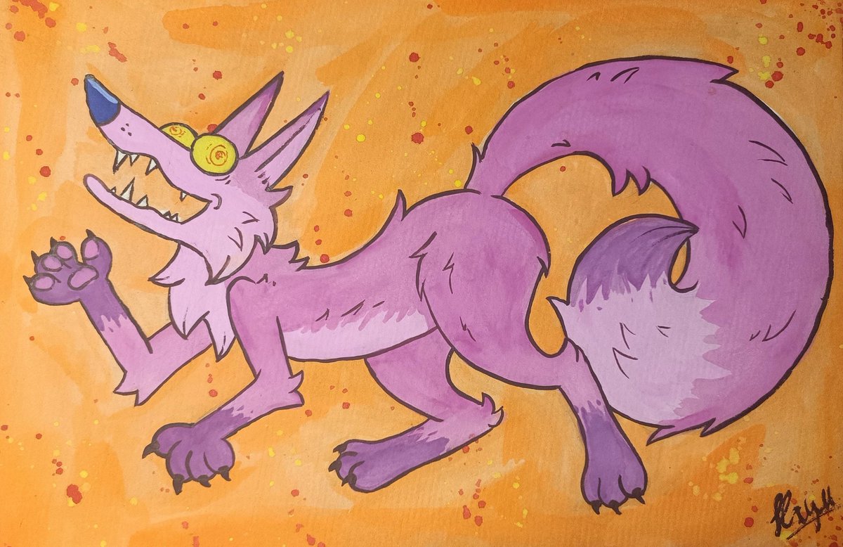 #traditionalart #fox #animal #animals #art