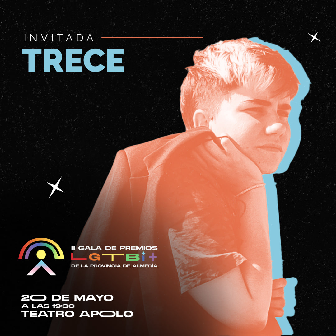 Este año también nos acompañarán varias invitadas que participarán en el evento

Os presentamos a Trece y sus ilustraciones que nos traerá alguna sorpresilla
#GalaPremiosLGBTIAlmería #Almería