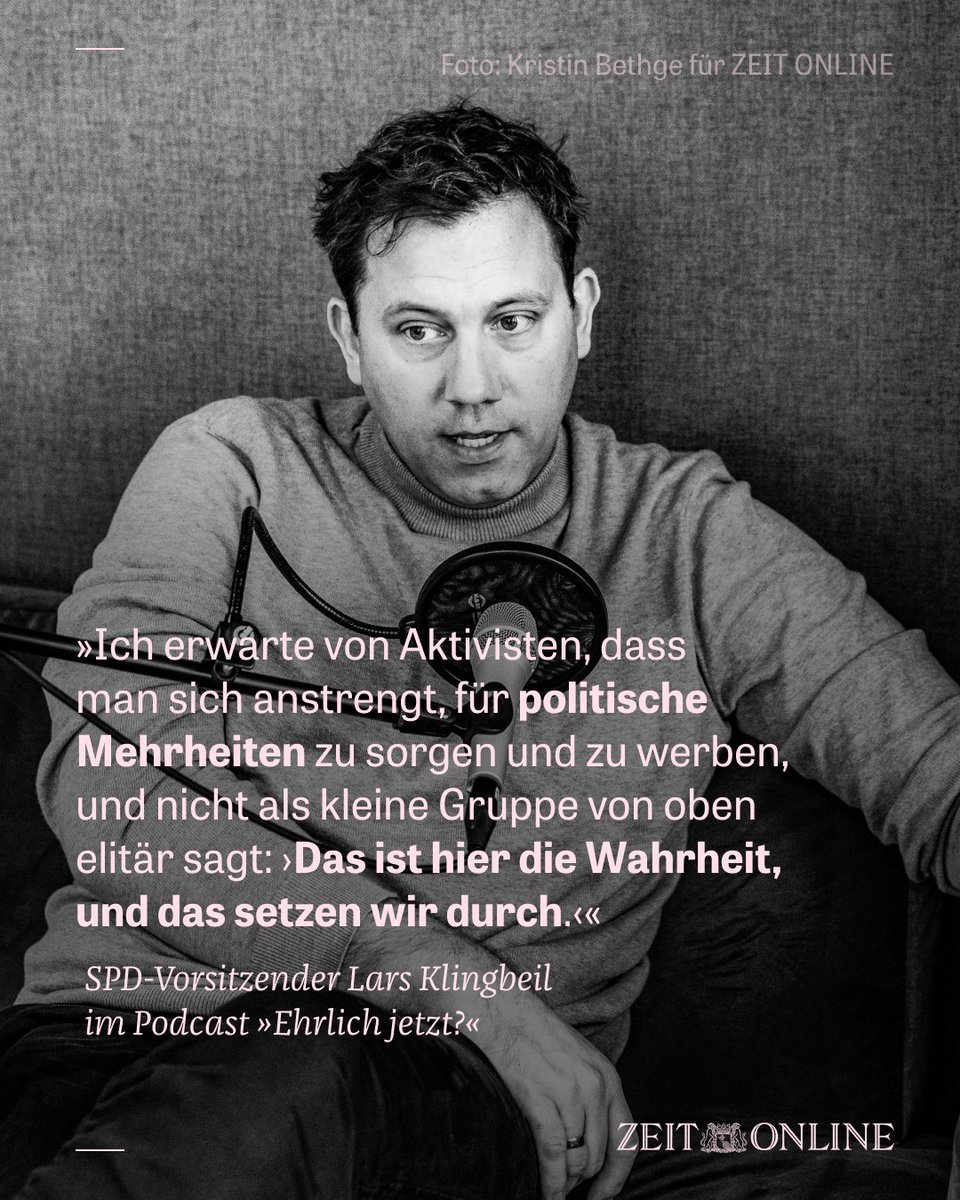 Die Letzte Generation, die WM in Katar oder Gas aus Russland: @yasminecmbarek diskutiert mit dem SPD-Chef @larsklingbeil über moralische Argumente in der Politik.  #EhrlichJetzt? trib.al/Xh4ZnDF