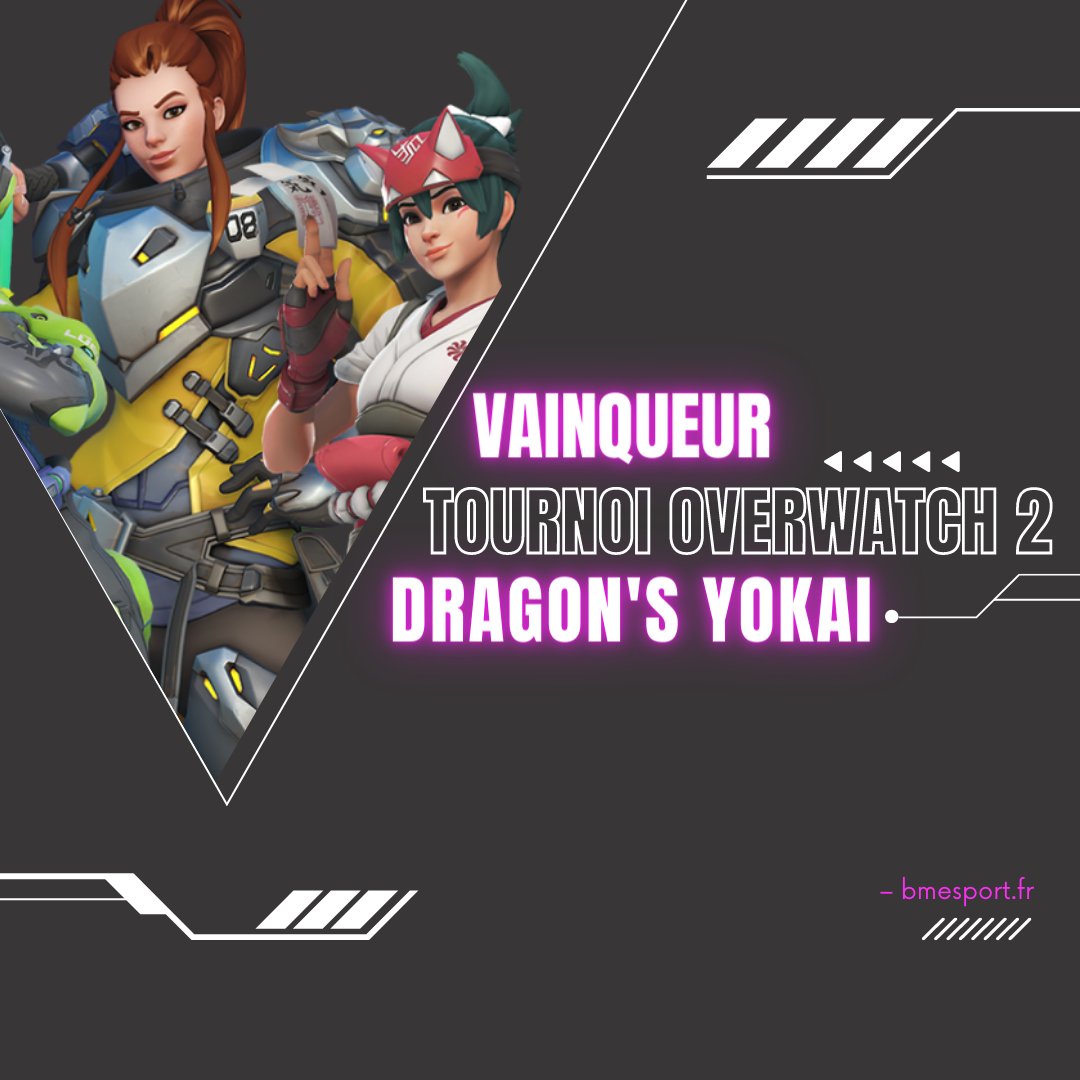 Les grands gagnants du tournoi OW2 sont l'équipe de @Dragons_OW ! GG 🏆

Pour les prochains tournois 
➡️bmesport.fr