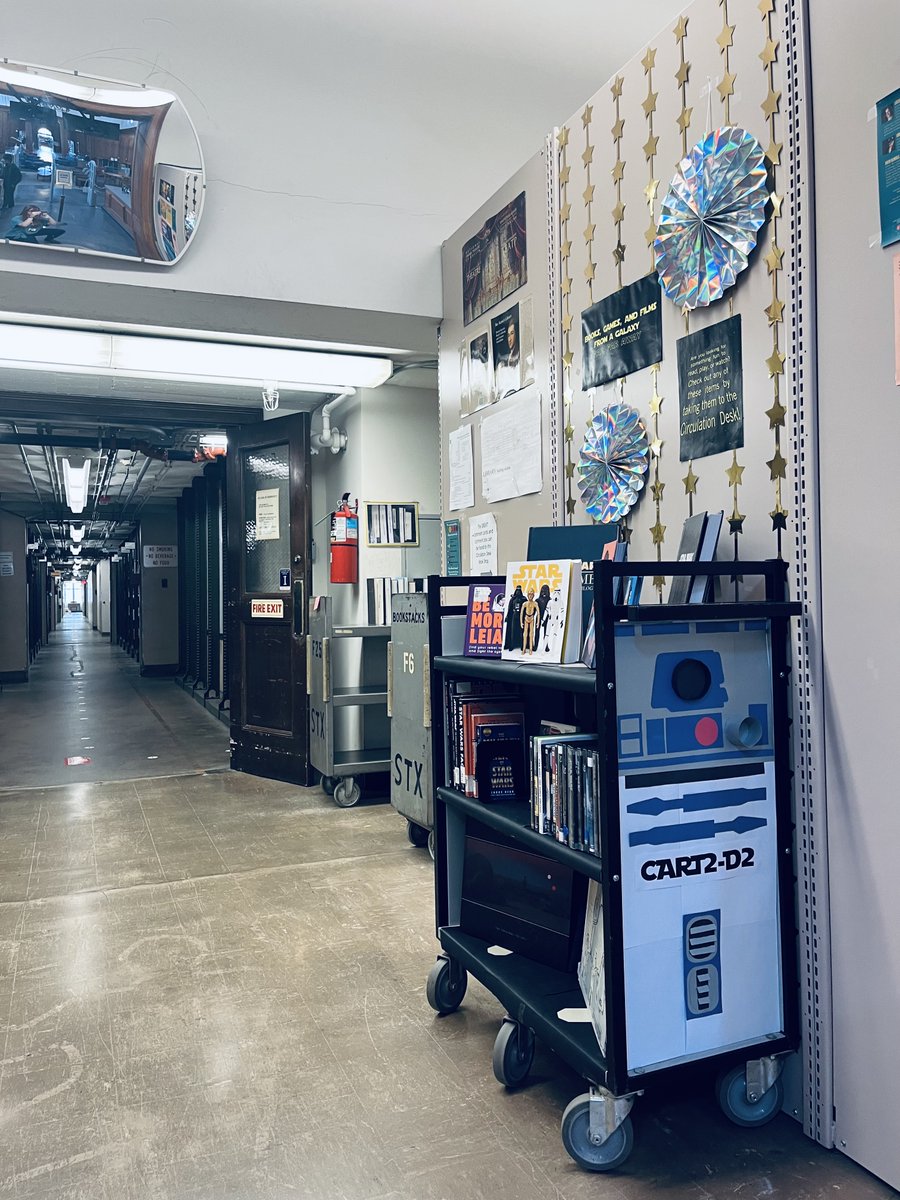 ILLINOISstacks's tweet photo. You watched him rocket up the book cart bracket polls. Now you can visit Cart2-D2 in person! 🤖💙

Stop by the Circulation Desk on the second floor of the Main Library to check him out -- and see what he recommends checking out from a galaxy far, far away! 💫

#IllinoisLibrary https://t.co/j1jQfTrfs2