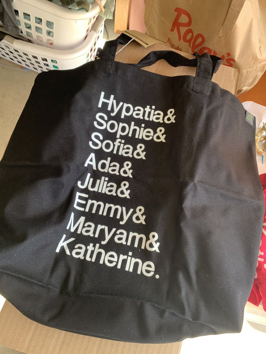 Perks of spring cleaning: finding some brand new, limited edition #MathGals canvas totes 👀 🤩 Maybe time for a giveaway?