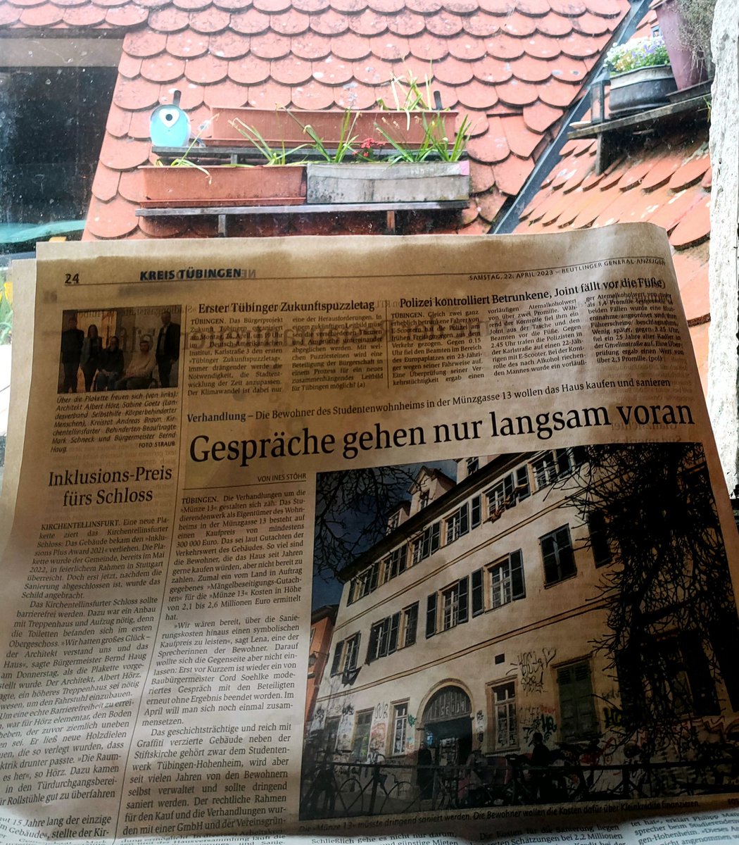 Wir waren mal wieder in der Zeitung 💅 'Das Land begrüßt es, dass die Bewohner das Gebäude übernehmen wollen' @geaonline #presse