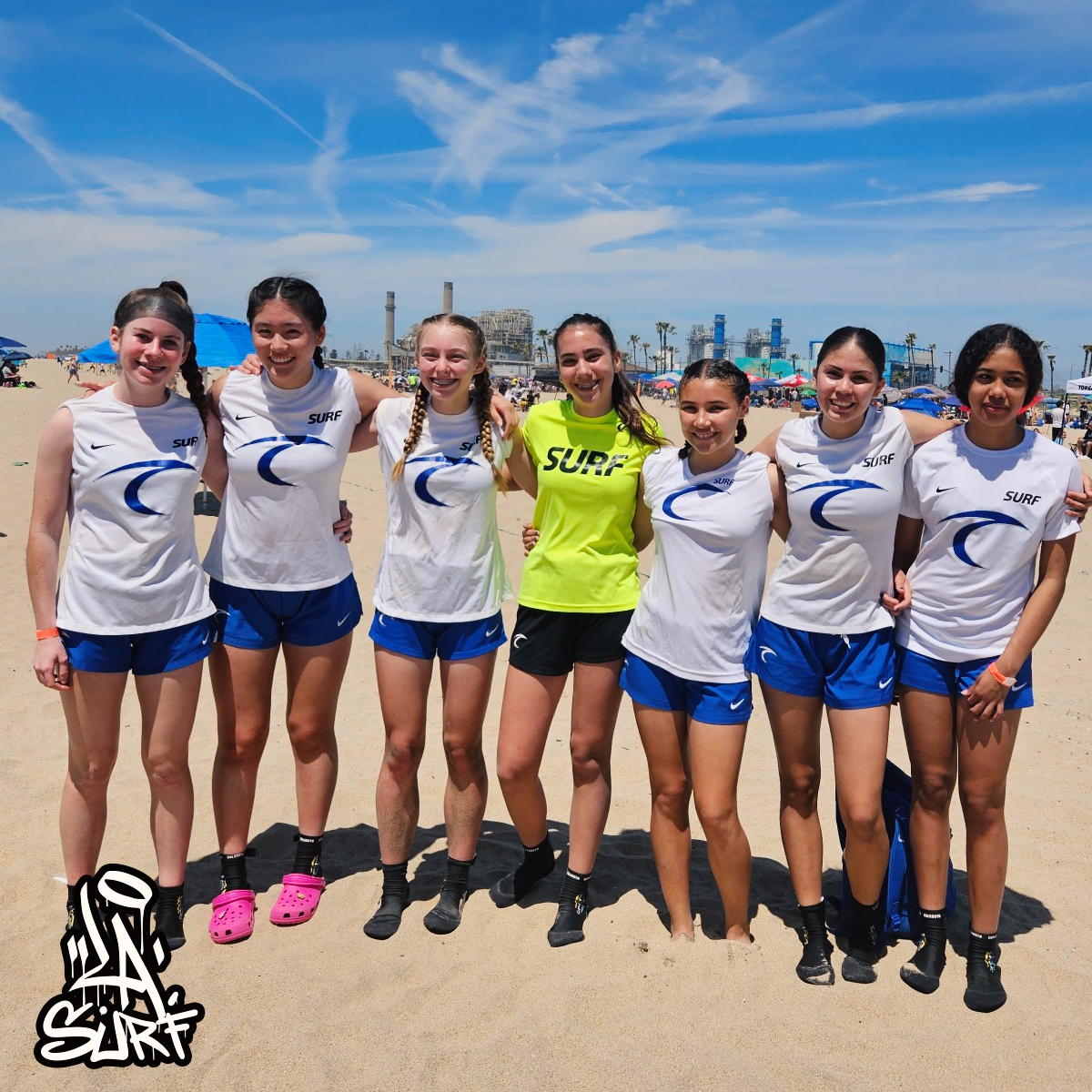 LASurfSoccer's tweet photo. Catching RAYS and WAVES βοΈπ¦Ύππ
Our #TuesdayTeam for Surf goes out to our 2009 @lasurf.southwest Squad who hit Huntington Beach this Weekend in Attendance for The Copa Cabana Beach Soccer Tournament ποΈβ½ https://t.co/lqX2CkRKUy