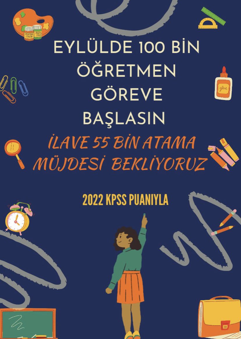 45 bin sayısı Cumhuriyet tarihimizin rekor ataması değil, bizlere her yıl verilen bir atama sayısıdır. 
Cumhuriyetimizin 100. Yılına en az 100 bin öğretmen ataması yakışır. 
<a href="/tcmeb/">Millî Eğitim Bakanlığı</a> <a href="/RTErdogan/">Recep Tayyip Erdoğan</a> <a href="/tcbestepe/">T.C. Cumhurbaşkanlığı</a> <a href="/prof_mahmutozer/">Mahmut Özer</a>  <a href="/kilicdarogluk/">Kemal Kılıçdaroğlu</a> <a href="/meral_aksener/">Meral Akşener</a>
#Mevlam55BinÖğretmenEyler