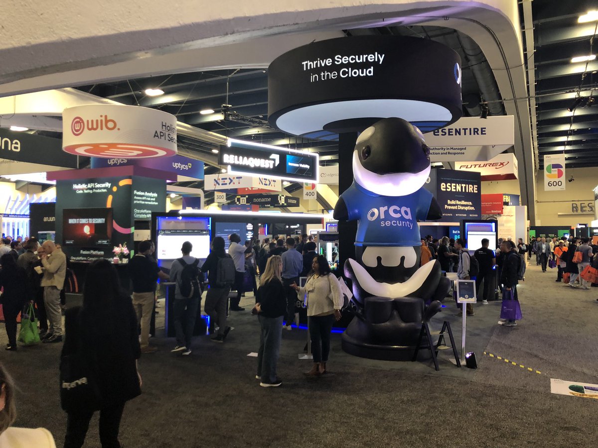 Day 2 at <a href="/RSAConference/">RSAConference</a> and tons of traffic and interest in <a href="/ThreatOptix/">ThreatOptix</a> at the <a href="/orcasec/">Orca Security</a> booth. Come join us! #cloudsecurity