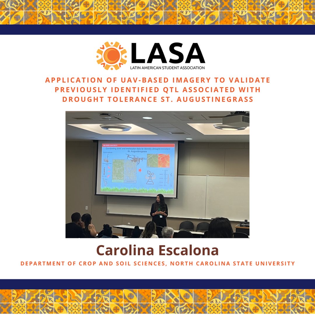 Drumroll, please... We are delighted to announce that first place in the 10th LASA Research Symposium goes to Carolina Escalona from the Department of Crop and Soil Sciences for her amazing talk!

Join us in congratulating Carolina on this well-deserved honor - fantastic job!