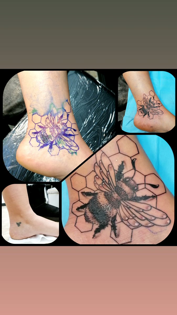 🐝Y al fin!🐝 #cover #coveruptattoo #coverup #arreglo #tattooarreglo #tattoocover #tapandotattoo #tatuajetapado #tattooabeja #beetattoo #sweettattoo #tattoodulce #linetattoo #linealtattoos #lineworktattoo #tattooline #tattoolinework #tattoo #tattoos