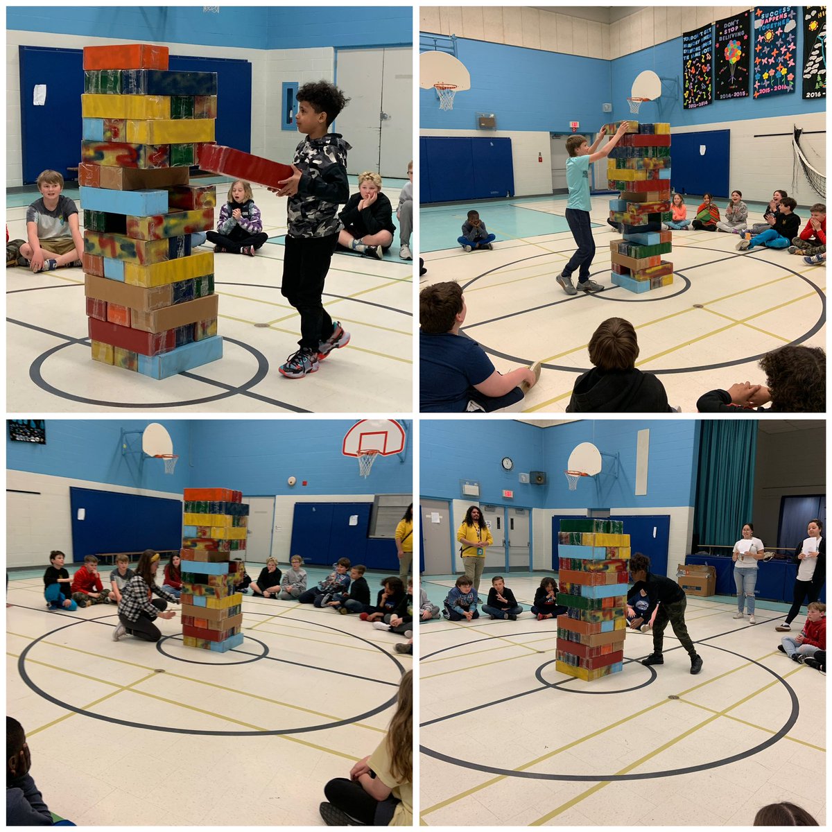 Here are some photos from our Tumbling Towers workshop with TRACKS this morning in Gr 5/6! 
We we’re learning about the components of a healthy ecosystem! #PVNCBeingcommunity #PVNCBeingcreative #PVNCBeingwell