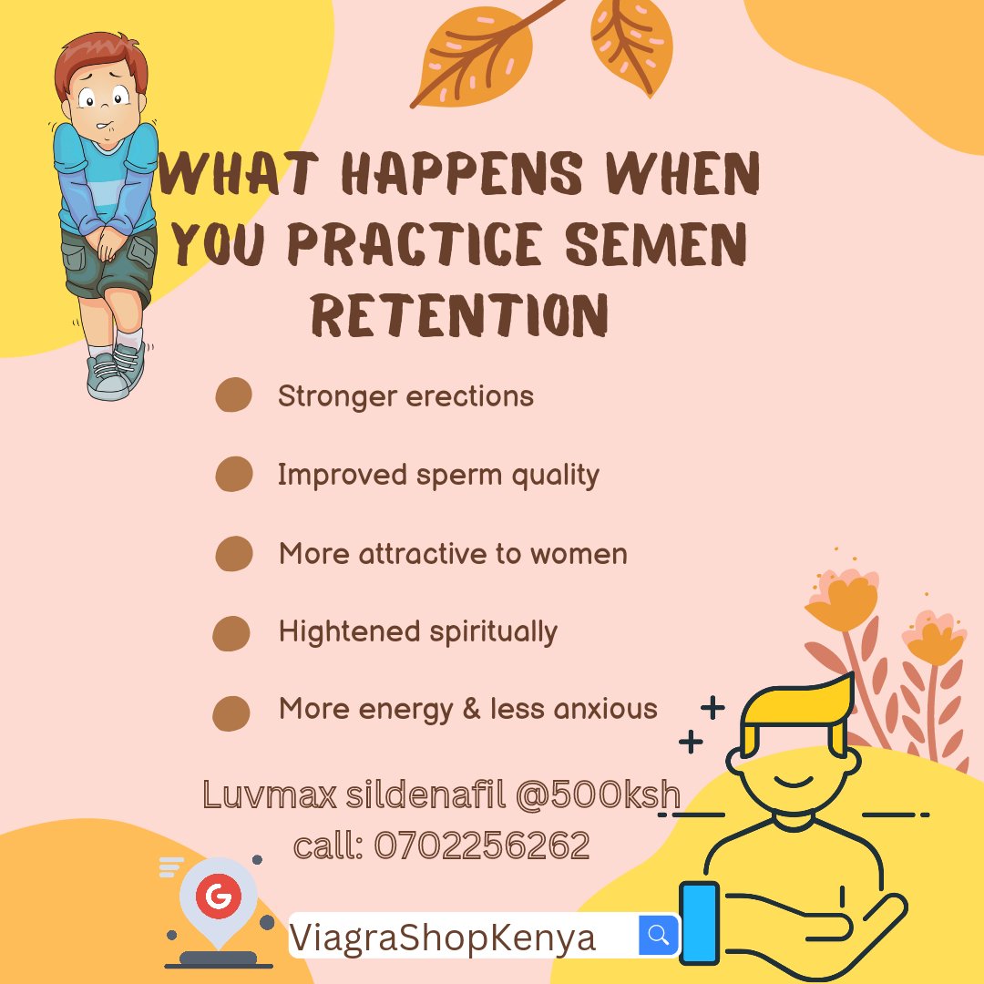 This is the magic of semen retention 🪄. Say no to  masturbation and sperming' aimlessly. We offer guidance and counselling. You can buy our  sildenafil @500ksh inside it has 4 soft gels.
.
.
.
.
.
#viagrainkenya 
#shopsildenafil
#buyviagraonline 
#ordersildenafil