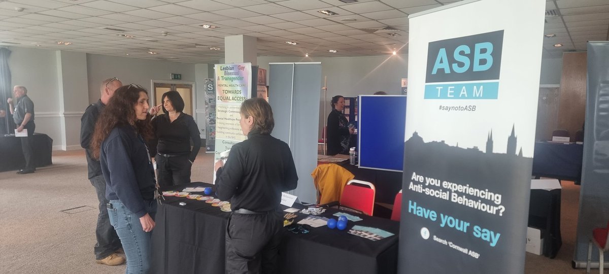 Networking event at the #CSASDevDay23 here at the #ASBTeam stand.
Working with <a href="/DC_PoliceCSAS/">Devon and Cornwall Police CSAS Team</a> accredited partners to support and assist Cornwall residents
<a href="/SaferCornwall/">Safer Cornwall</a>
<a href="/DC_Police/">Devon & Cornwall Police</a> 

#OneTeam 
#saynotoASB