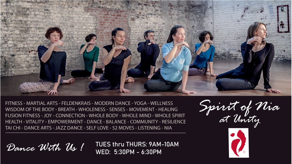 Syntysche1's tweet photo. Nia Dance invites you to move your Body’s Way &amp; align your mind, body, emotions &amp; 
spirit in dance.  Come experience for yourself! 

Tues-Thurs 9-10am
Wed 5:30-6:30pm
$13 Seniors $10

INFO: https://t.co/0y07ULlcnc

#Nia #NiaColorado #NiaBoulder #DanceBoulder #UnityBoulder https://t.co/ZndxBAiATJ