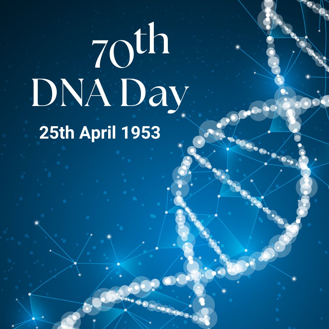 ContentGeneMD's tweet photo. 70 years ago was the discovery of the DNA double helix structure! 🧬

To access FREE scientifical news join us on: https://t.co/kEYmFi0Fyw

#DNAday #health #science #news #MedED #Medical https://t.co/NC3aMq1QR9