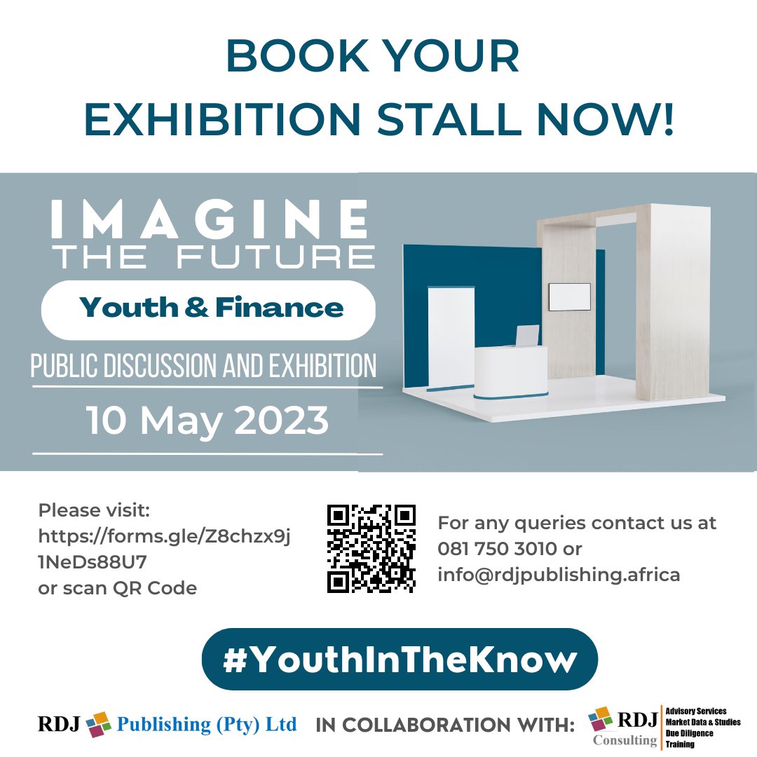 Don't miss out on the opportunity to be an Exhibitor!   This is a multi-dimensional platform aimed at fostering interest &amp; awareness on fin lit among the youth, set to take place at Windhoek, Country Club Wed, 10th May 2023.  Follow the link to register: forms.gle/Z8chzx9j1NeDs8…