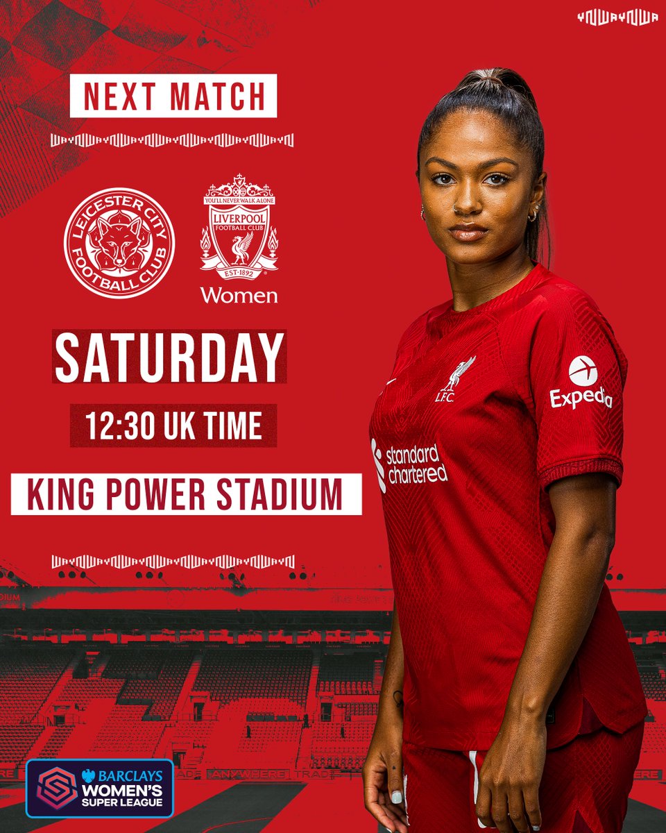 LiverpoolFCW's tweet photo. A trip to @LCFC_Women is next up ✊🔴 https://t.co/VSkC08HcxQ