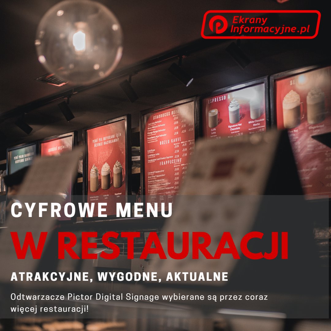 EkranyInfo's tweet photo. Atrakcyjne, wygodne i zawsze aktualne menu na monitorach lub telewizorach z wykorzystaniem systemu Pictor Digital Signage :)
Chcesz wiedzieć więcej? Zapraszamy na:
https://t.co/nu82faomOl
#menuboard #menuboardtv #menumonitor #restauracjamenu #digitalsignage #ekranyinformacyjne https://t.co/fuurUZJIp2