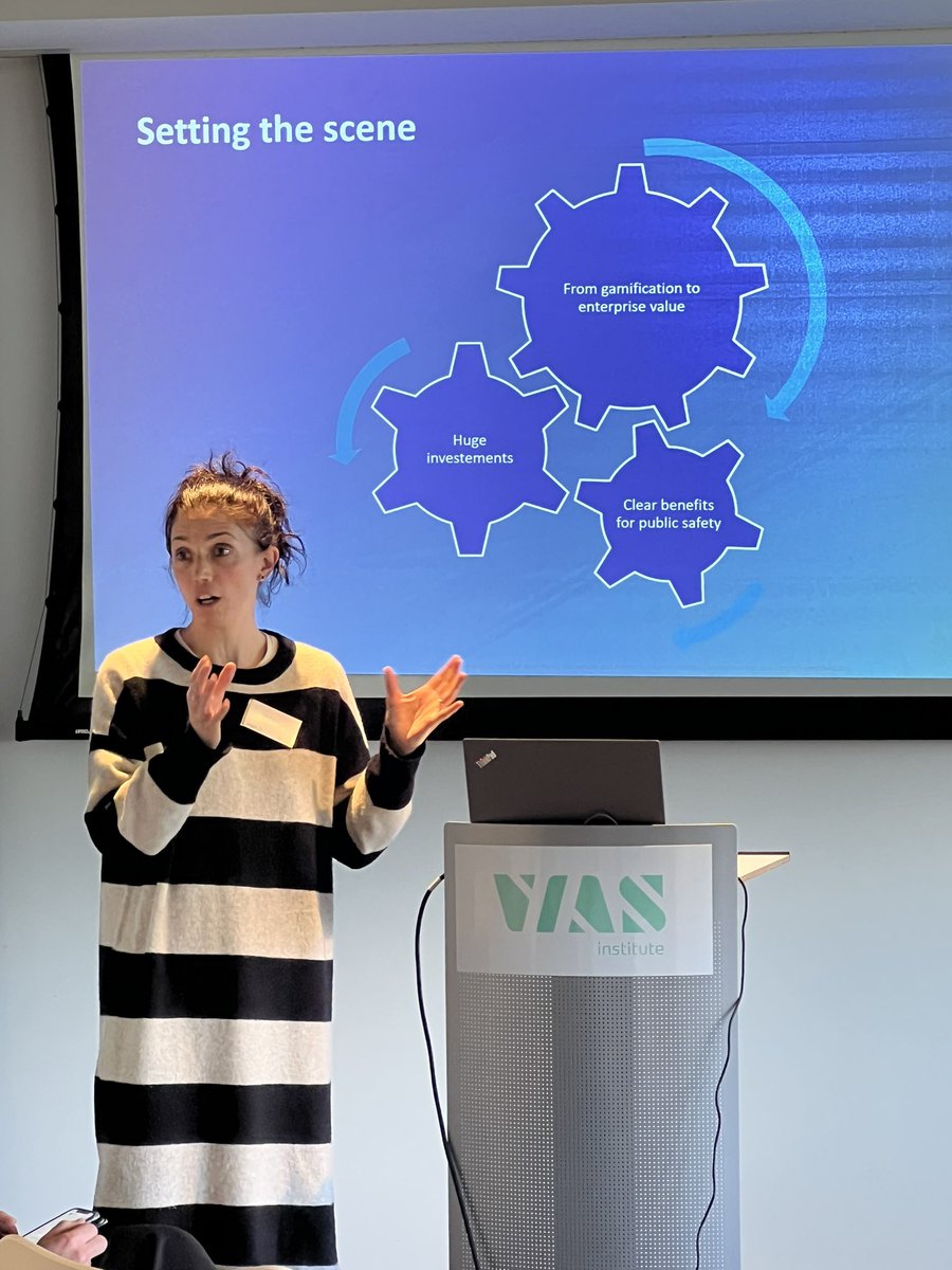 iungosnetwork's tweet photo. Joke Tisaun, Proximus Business Innovation and development Manager Healthcare, over VR training in public safety, what’s in a name? #innovationlab #security https://t.co/28bI9B7DDK