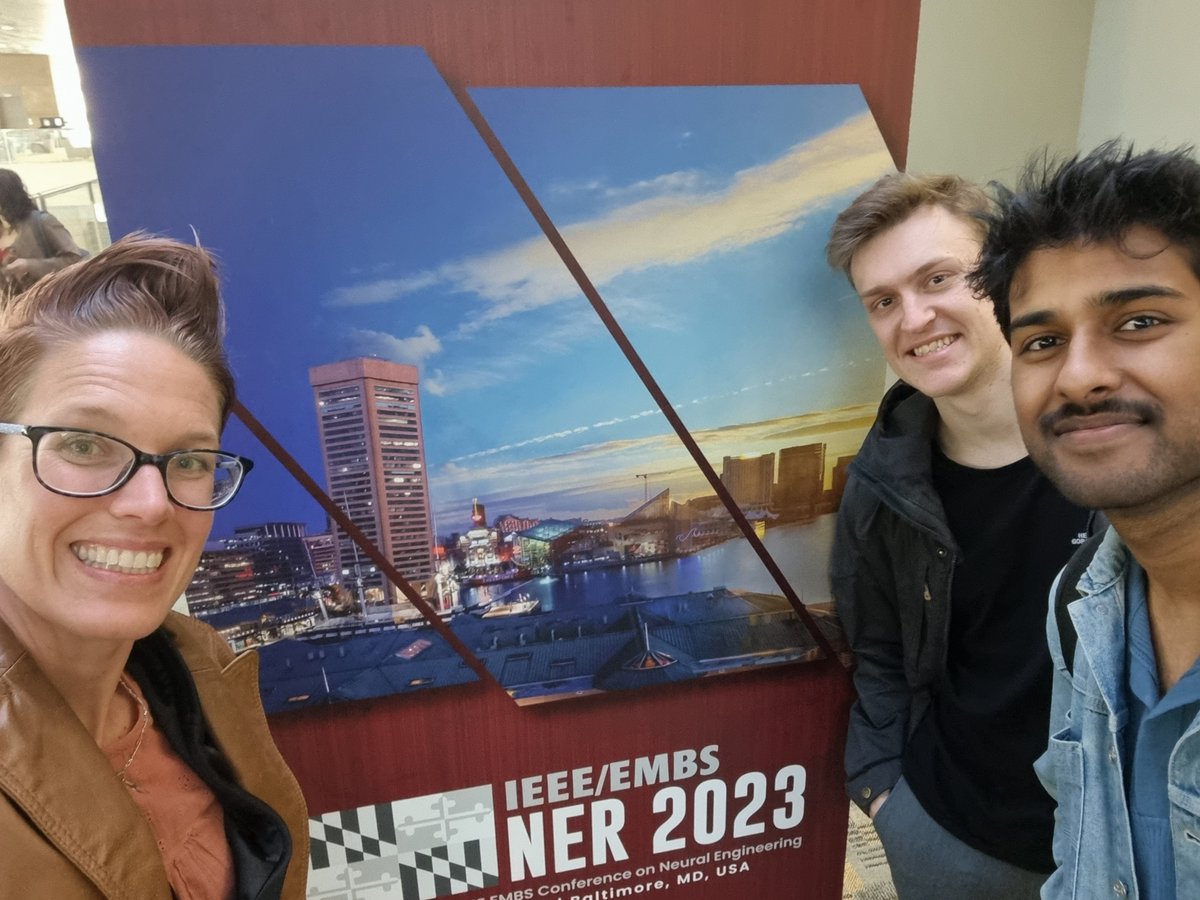 CNAP_AAU's tweet photo. We're excited to start the Neural Engineering conference!!! 👋🤩
You can find the work of @tahajanjua @Felipe_RAndreis @TdS_Nielsen @bwmetcalfe @nickolaj_ajay and Suzan Meijs today at poster boards: 2, 14, 16, 53 and 56.
Looking forward to seeing you!
#NER23 @IEEEembs @IEEEBrain https://t.co/oE6RORRLwJ